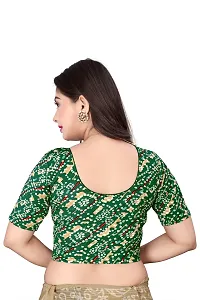 Stylish Cotton Blend Round Neck Stitched Blouse For Women-thumb3