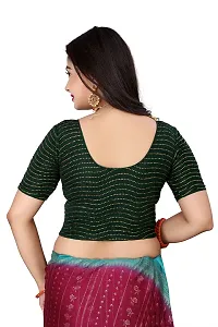 Stylish Cotton Blend Round Neck Stitched Blouse For Women-thumb3