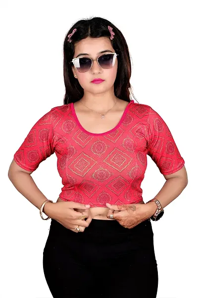 Attractive Cotton Blend Stitched Blouses 