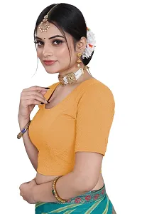 Stylish Cotton Blend Stitched Blouse for Women-thumb3