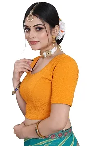 Stylish Cotton Blend Stitched Blouse for Women-thumb3