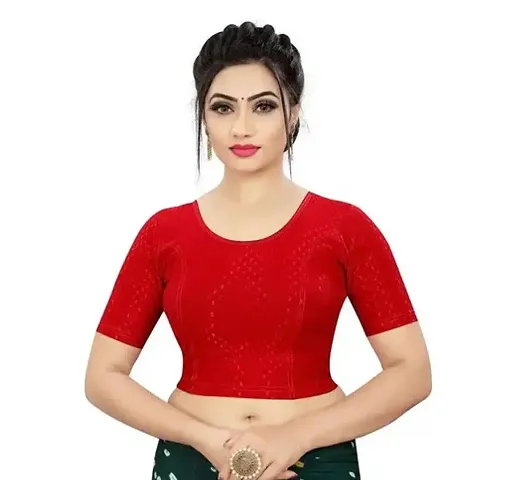 Reliable Lycra Blend Stitched Blouses For Women