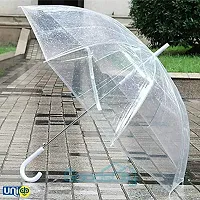 Selling Uniqness UNIq Clear Transparent, Durable Wind-Resistant Umbrella with Sturdy Bubble Design Incapable of Flipping Inside Out for Outdoor Weddings or Events for Men and Women-thumb1