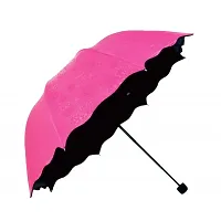 AADGEX Fancy Magic Umbrella Changing Secret Blossoms Occur with Water Magic Print 3 Fold Umbrella for Girls, Women, Boys, Men  Children for UV, Sun  Rain - Multi Colour-thumb1