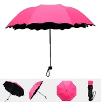 CLOMANA Triple Folding Mini Blossom Magic Compact Umbrella for Girls and Women Multi Color--thumb1