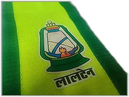 UNIq Rashtriya Janata Dal- RJD Neon Colour Gamcha Tejashwi Yadav Ji  lantern/Laltain Image. Unisex Dupatta - Roto Fatka in Syntetic Cotton Fabric ? 60 Inches-thumb1