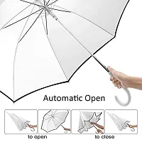 Generic Colorful Transparent Automatic Rain Umbrella Dome Wedding Party Favor Waterproof Umbrella-thumb1