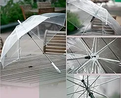 Selling Uniqness UNIq Clear Transparent, Durable Wind-Resistant Umbrella with Sturdy Bubble Design Incapable of Flipping Inside Out for Outdoor Weddings or Events for Men and Women-thumb2