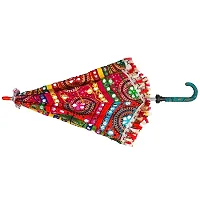 ashoka stores Colorful Design Rajasthani Umbrella Handicraft-thumb3