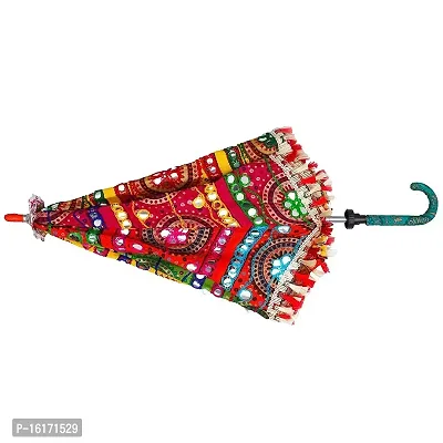 ashoka stores Colorful Design Rajasthani Umbrella Handicraft-thumb4