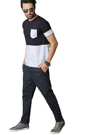 RiseMax Colourblocked Cotton Blend M34 Half Sleeve Round Neck Regular Fit T-Shirt for Men-thumb3