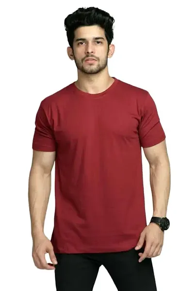 RiseMax Blend Half Sleeve Round Neck Regular Fit T-Shirt for Men