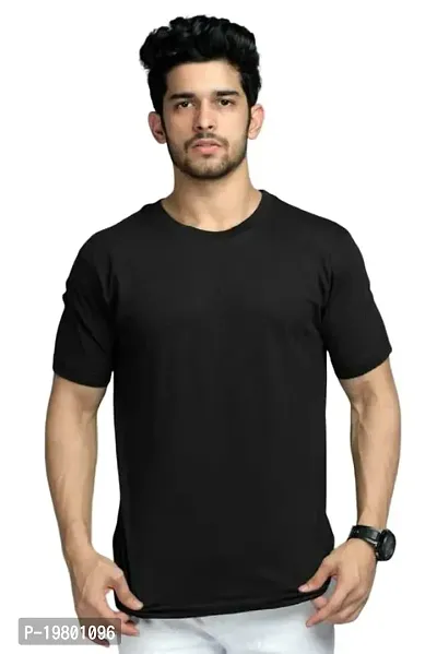 RiseMax Cotton Blend Half Sleeve Round Neck Regular Fit T-Shirt for Men