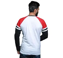 RiseMax Colourblocked Cotton Blend M35 Full Sleeve Round Neck Regular Fit T-Shirt for Men-thumb1