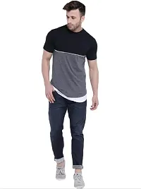 RiseMax Colourblocked Cotton Blend RM234 Half Sleeve Round Neck Regular Fit T-Shirt for Men-thumb4