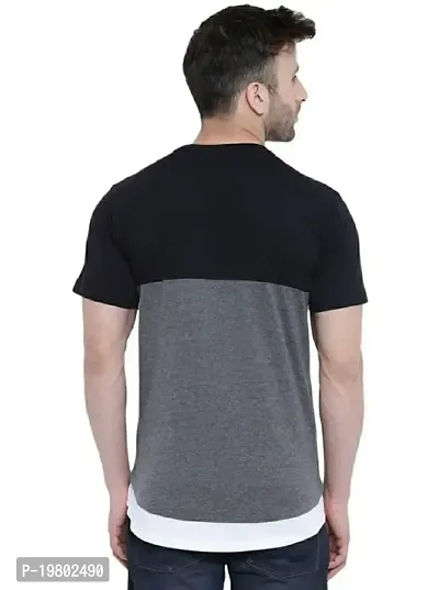 RiseMax Colourblocked Cotton Blend RM234 Half Sleeve Round Neck Regular Fit T-Shirt for Men-thumb4