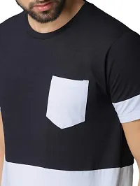 RiseMax Colourblocked Cotton Blend M34 Half Sleeve Round Neck Regular Fit T-Shirt for Men-thumb4