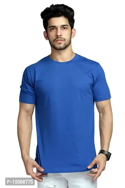 RiseMax Cotton Blend Half Sleeve Round Neck Regular Fit T-Shirt for Men