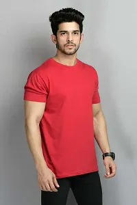 RiseMax Cotton Blend Half Sleeve Round Neck Regular Fit T-Shirt for Men-thumb2