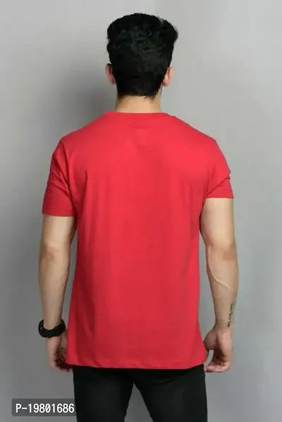 RiseMax Cotton Blend Half Sleeve Round Neck Regular Fit T-Shirt for Men-thumb2