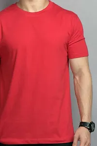 RiseMax Cotton Blend Half Sleeve Round Neck Regular Fit T-Shirt for Men-thumb4