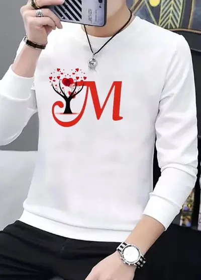 Full-sleeve Round Neck Polyester Tees for Men