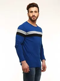 RiseMax Striped Multicolor Full Sleeve Round Neck Regular Fit T-Shirts For Men-thumb3
