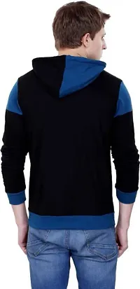 RiseMax Colorblocked Multicolor Hoodie Full Sleeve Regular Fit T-Shirts For Men-thumb2