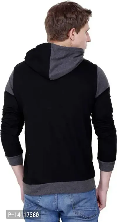 RiseMax Colorblocked Multicolor Hoodie Full Sleeve Regular Fit T-Shirts For Men-thumb5