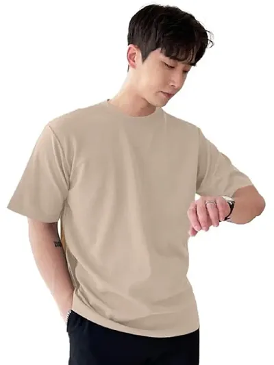 Reliable Solid Round Neck Tees For Men