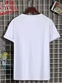 Amine Printed White Color Round Neck Half Sleeve T-Shirts For Women-thumb1