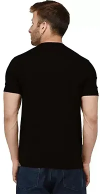 Black My Life Line Printed T-Shirts For Men-thumb1