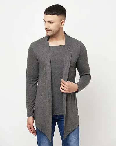 Classic Blend Solid Shrug Tshirt for Men