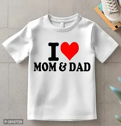 Stylish White Polyester Printed Tshirt For Boys-thumb0