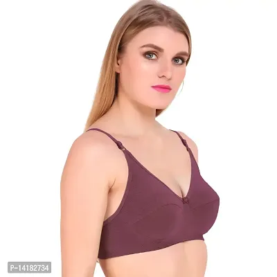 Buy Mokita Women's Comfortable Non-Padded Non-Wired Cotton 36 Size Bra for  Women - Purple, (Pack of 1) Online In India At Discounted Prices