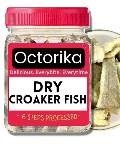 Octorika - Dry Croaker / Gorasa Fish - 400 Grams - 6 Steps Processed - Ready to Cook