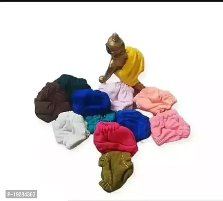 Nini Laddu Gopal Ji Thakur Ji Kanha Ji Nappy Chaddi Langoti Fully Cotton With Grip Multicolor Pack Of 12 , Size 1 No Puja Article.