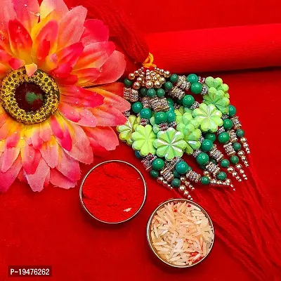 Rakhi for Brother/ Bhai/ Bro/ Bhabhi With Roli Chawal 12 Rakhi