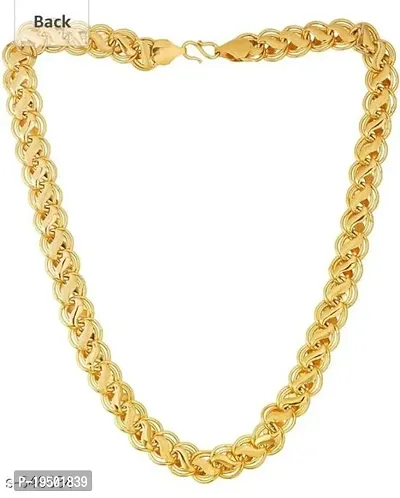 Trendy Men Gold Gold Plated Rope Chain (Pack-1)-thumb0