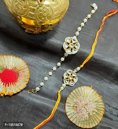 beautifull beads rakhi /pair rakhi/couple rakhi/bhaiya bhabi rakhi Rakhi Combos