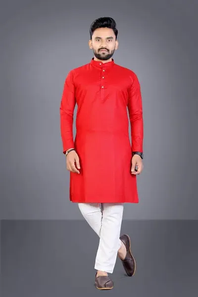 RIGAL Men's Poly Self Design Kurta Pyjama Set