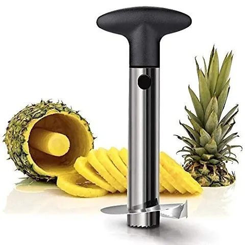 CUVLY? Steel Pineapple Cutter and Fruit Peeler Corer Slicer Kitchen Knife, Pineapple Cutter and Slicer, Pineapple Peeler and Cutter, Pineapple Slicer, Fruit Cutter, Fruit Cutter Slicer