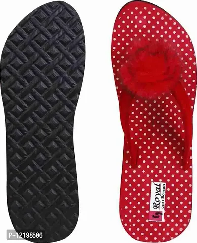 BoomBeauty Super Quality Most Comfortable Women's Slippers (Red, numeric_8)-thumb4