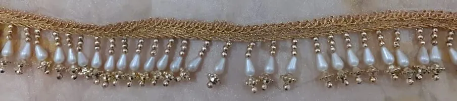 BH BANDHANI HUB Women's Digital Tree Design Saree with Unstitched Blouse Piece | Organza Pearl Beads Tassels in Pallu | Gorgeous Look | Sari for Girls  Women ndash; OG-thumb4