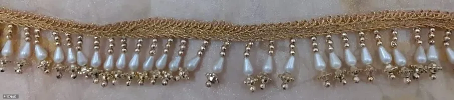BH BANDHANI HUB Women's Digital Tree Design Saree with Unstitched Blouse Piece | Organza Pearl Beads Tassels in Pallu | Gorgeous Look | Sari for Girls  Women ndash; OG-thumb5