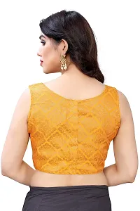 BH Bandhani HUBWomen's Banarasi Silk Blouses(36,38,40)(Sleeve availble in Side)-thumb1