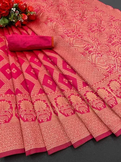 Hot Selling Poly Silk Sarees with Blouse piece