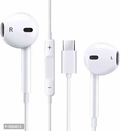 Digital USB Type C Earphones with Mic Remote Control Noise Cancelling Stereo Wired Earbud for All Type C Android Phones