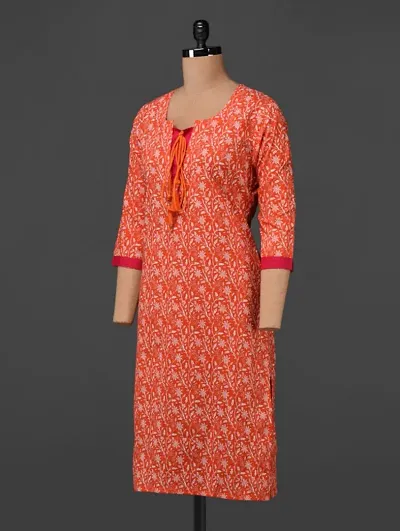 Trendy Cotton Printed Stitched Kurti