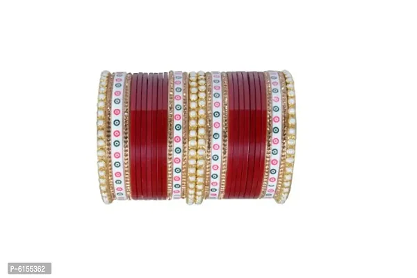 MAROON DOTTED BANGLES-thumb0